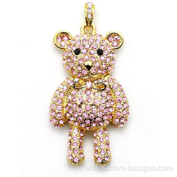 Customized Crystal Bear USB Disk